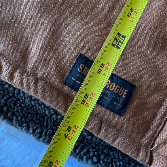 Smith and Rogue Men's Canvas Original Reversible Vest Sherpa Pockets - Picture 5 of 8